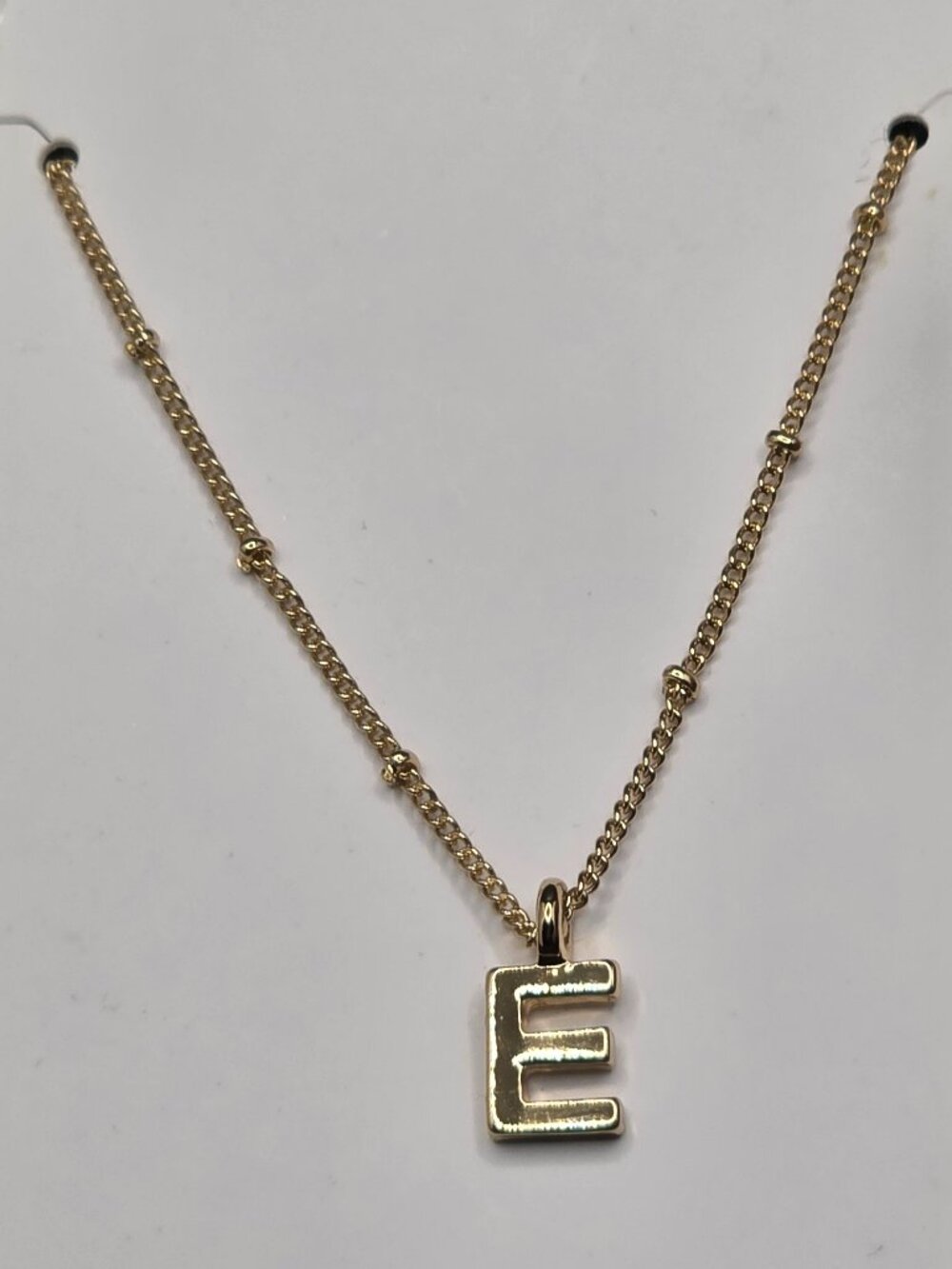 GAP Gold Tone Initial “E” Necklace